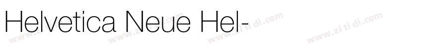 Helvetica Neue Hel字体转换